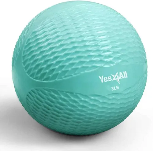 Miniatura 21 de Yes4All - Bolas de tonificación con peso para ejercicio, bolas medicinales suaves para ejercicio, pilates, yoga, equilibrio, flexibilidad, 2-10 C.