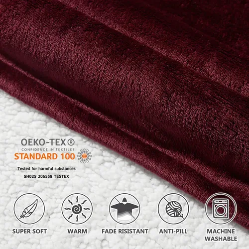 Miniatura 7 de Qeils Manta con Capucha Portátil para Mujeres, Cómoda Sudadera Sherpa como Regalo de Cumpleaños y Navidad, Chaqueta de Gran Tamaño con Capucha