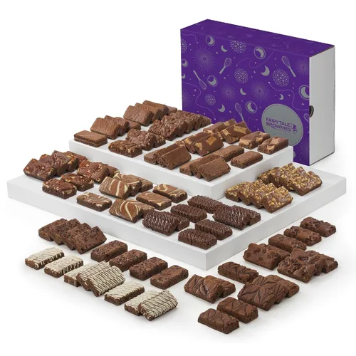Miniatura 5 de Fairytale Brownies Sprite SF216 - 16 canastas de regalo de chocolate gourmet envueltas individualmente, brownies de 3 x 1.5 pulgadas, 16 piezas