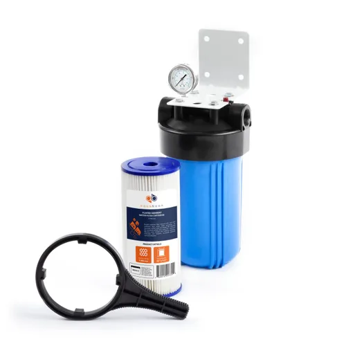 Aquaboon Sistema de filtro de agua para toda la casa para agua de pozo con purificación de 5 micrones 10x4.5 plisado sedimento Cartrige |