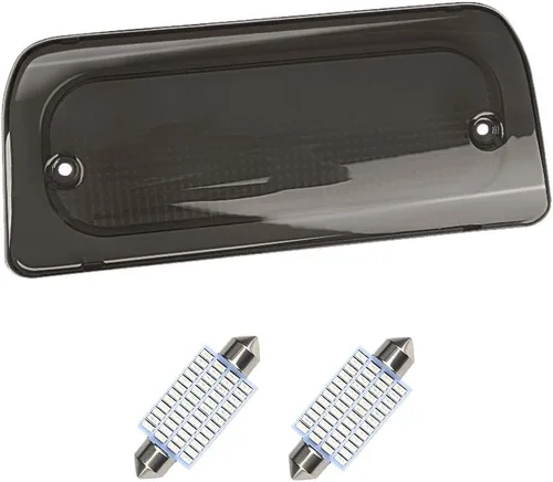 Urite2GO 3ª tercera luz de freno lente ahumada cabina extendida solo compatible con Chevy S10 GMC Sonoma 1994-2003 montaje alto montaje lámpara