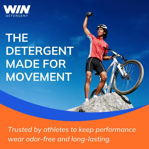 Miniatura 6 de Win Sports Detergent, Lavado de rendimiento para tejidos deportivos sintéticos de alta tecnología y ropa deportiva