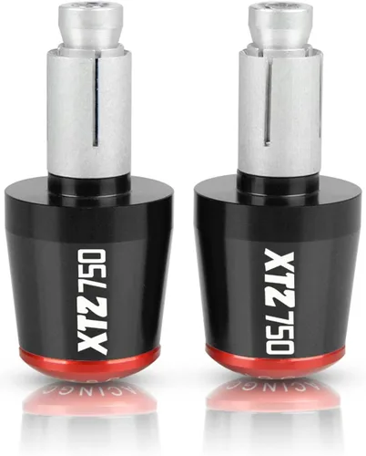 Miniatura 6 de Extremos de manillar de motocicleta para XTZ 750 XTZ750 Super TENERE 1989-1996 22MM manillar Grips Cap Anti vibración Silder Plugs (Color : 1)