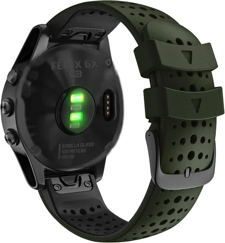 Miniatura 10 de Abanen Correa de reloj de silicona para Garmin Fenix 8 2.008 in, epix Pro de 2.008 in, Instinct 2X / Instinct 3 de 1.77 pulgadas, ajuste rápido 26