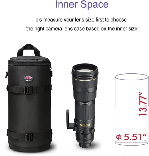 Miniatura 2 de Funda para lente de cámara DSLR compatible con Canon, Nikon, Pentax, Sony, Olympus, Panasonic y otras lentes