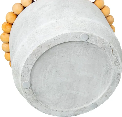 Miniatura 5 de MACETERO CERÁMICA ø30 cm GRIS C/BOLITAS Madera_° 11.8 x 7.9 in