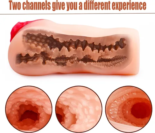 Miniatura 6 de Juguetes sexuales para hombres, masturbadores masculinos, juguetes realistas para adultos, muñeca sexual 3D realista 2 en 1 con vagina anal, coño