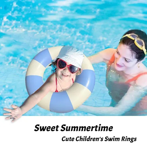 Miniatura 2 de Audaisyly Anillo de natación para niños, flotadores inflables de piscina, tubo de natación, balsa de juguete con frutas, decoraciones de sirena