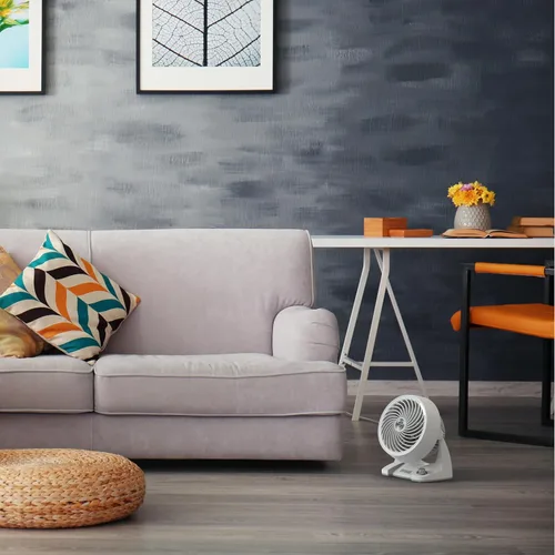 Miniatura 6 de Vornado 533DC Energy Smart - Ventilador de circulación de aire pequeño con control de velocidad variable, color blanco