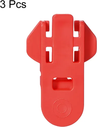Miniatura 3 de uxcell Abrelatas manual fácil, 3 piezas, cubiertas de plástico para latas de bebidas, protector de tapas, abridor de botellas para refrescos, Rojo