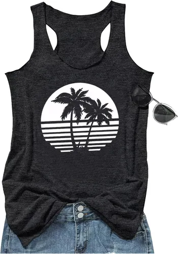 Camiseta sin mangas para mujer con estampado vintage de mandala, holgada, con cuello redondo, espalda cruzada, estilo informal, corte clásico,