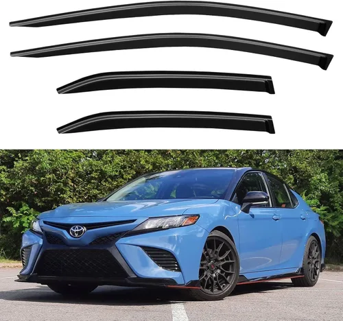 Miniatura 56 de YQAUTEC Viseras de Ventana Protectores de Lluvia para Honda Civic 2022 2023 2024 2025 2026, Deflectores de Viento de Ventilación de Ventana Fuera