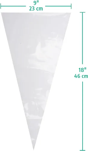 Miniatura 2 de Keenpioneer Bolsas de 18 Pulgadas Biobasadas Desechables para Decoración de Tartas, Bolsas de Pastelería a Base de Plantas - Paquete de 100