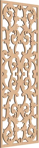 Miniatura 20 de Meadville Paneles decorativos de pared de madera con calado, 9 3/8 pulgadas de ancho x 24 3/8 pulgadas de alto x 1/4 de alto, aliso