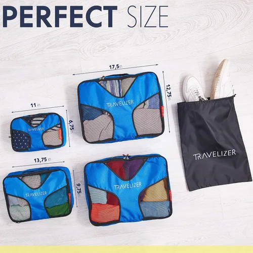 Miniatura 3 de Travelizer - Juego de 5 cubos de equipaje de viaje para bolsa y maleta