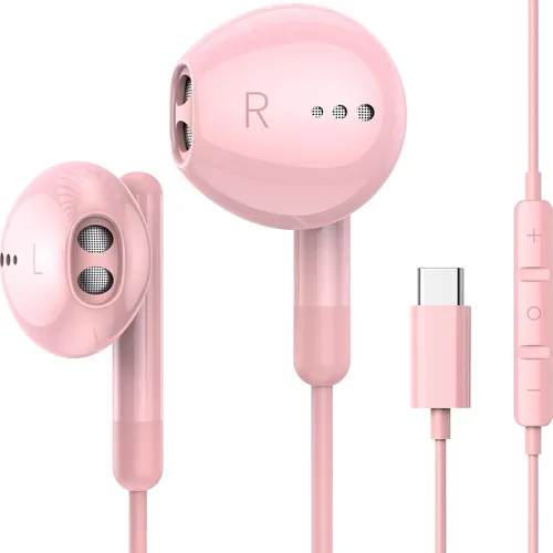 Miniatura 11 de Auriculares USB C para iPhone 17 16 15 Pro Max Plus iPad Pro USB C Auriculares con micrófono Control de volumen USB C Auriculares con cable USB Tipo