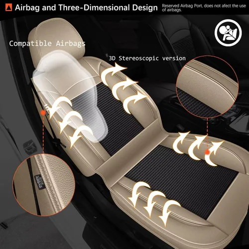 Miniatura 4 de DISUTOGO Fundas de Asiento Compatibles con Ford Maverick 2022 2023 2024 2025: Juego Completo de Fundas de Asiento para Coche 5 Asientos de Seda
