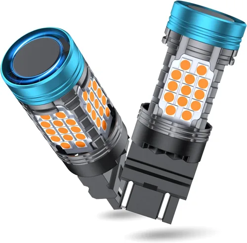 Miniatura 15 de 1157 Bombilla LED Ámbar, 2057 7528 2357A Bombilla LED de Señal de Giro con Resistencia Integrada CANBUS Libre de Errores, Bombilla Intermitente
