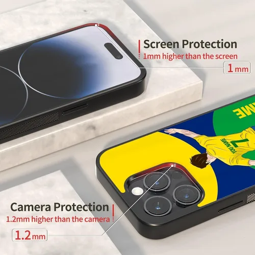 Miniatura 4 de Fundas personalizadas para teléfono con nombre y número del equipo de fútbol, diseño de jersey para iPhone 11, 12, 13, 14, 15, 16, 17 Pro Max Plus
