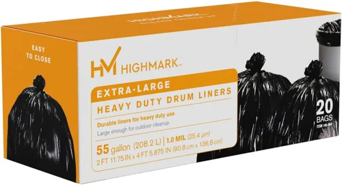 Miniatura 5 de Bolsas de basura Highmark, 55 galones, caja de 20, DP00664