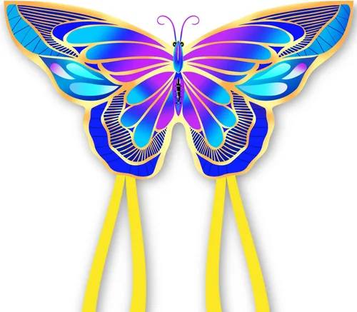 Miniatura 13 de Xida - Cometa de mariposa para niños y adultos, fácil de volar, de 4 a 8 años, cometa grande con mango de 300 pies, perfecta para viajes a la playa