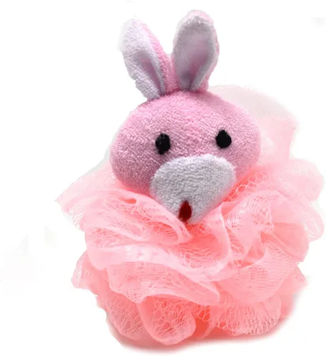 Miniatura 3 de Pelotas de baño con diseño de unicornio para niños y niñas, de malla, puf, esponja de baño exfoliante, limpiador corporal, accesorios de baño