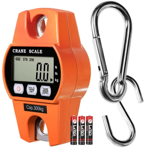 Miniatura 8 de GRAM PRES Báscula digital colgante con grúa 660LB/300KG, básculas para caza de ciervos, granja, pesca, pescado, carne, caza, báscula para equipaje