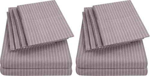 Miniatura 46 de Sábanas de cama tamaño California King – 6 piezas 1500 Supreme Collection Juego de sábanas de microfibra cepillada fina con bolsillos profundos Aqua