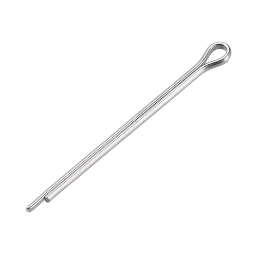 Miniatura 12 de uxcell Pasador de chaveta dividido, 0.039 in x 0.394 in, acero inoxidable 304, 2 puntas, llave de clip de sujeción en tono plateado, 30