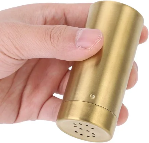 2 tarros dorados para especias con agujero P/S de acero inoxidable para condimentos para azúcar, sal, pimienta, especias, para cocina del hogar,
