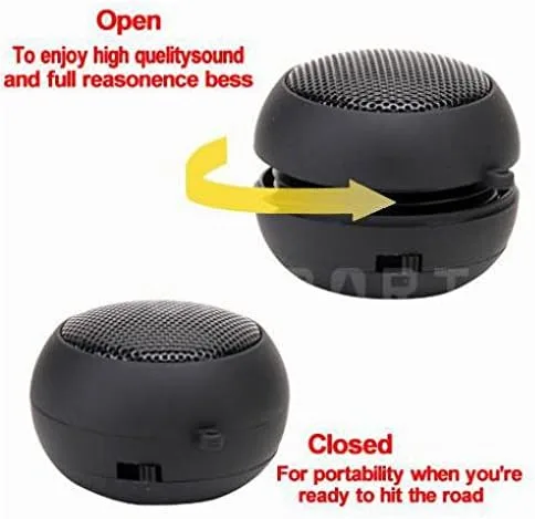 Miniatura 5 de Altavoz con cable portátil multimedia de audio recargable negro compatible con GreatCall Jitterbug Flip