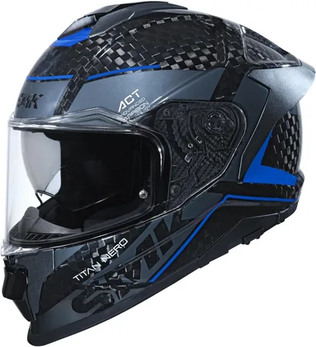 Miniatura 11 de SMK Helmets Titan Carbon Full Face Motorcycle Helmet