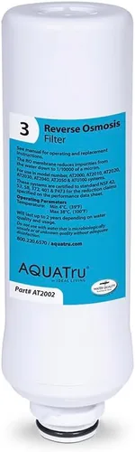 AquaTru - Filtro de ósmosis inversa (etapa 3), compatible con los modelos AquaTru Classic, Classic Smart y purificador para debajo del fregadero
