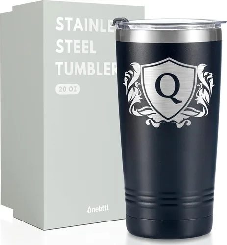 Miniatura 17 de Onebttl Regalos personalizados para hombres con iniciales, vaso de viaje con monograma para él, tazas de café personalizadas, regalos únicos