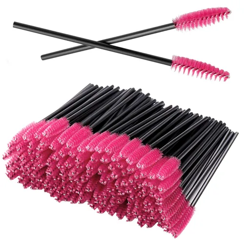 Miniatura 9 de GUMIKE - 100 piezas de cepillos desechables para pestañas y maquillaje, para extensión de pestañas y cejas (negro)