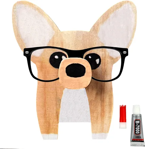 Soporte creativo para lentes de animal, divertido soporte para anteojos para mascotas, lindo soporte de madera hecho a mano para lentes, soporte de