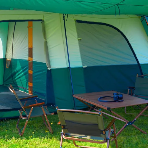 Miniatura 10 de KTT Extra Large Tent 6-10-12-14 Person(Style-B),Family Cabin Tents,2 Rooms,3 Doors and 3 Windows with Mesh,Straight Wall,Waterproof,Double Layer,Big