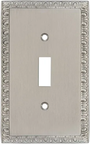 Miniatura 67 de Nostalgic Warehouse Egg & Dart Deco - Cubierta para placa de interruptor de salida eléctrica Bronce intemporal