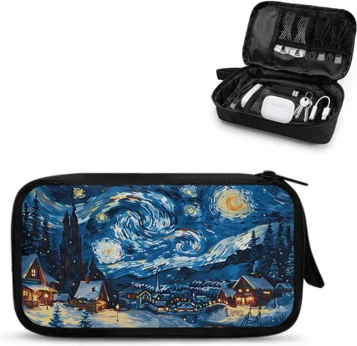 Miniatura 25 de Organizador electrónico de playa Bolsa de accesorios de tecnología Accesorios electrónicos Estuche de transporte Bolsa de almacenamiento para cable