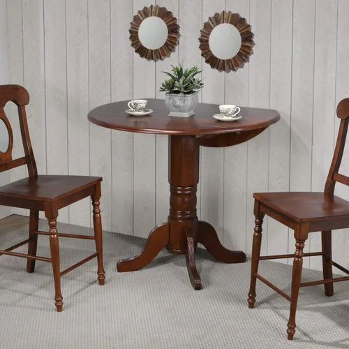 Miniatura 2 de Sunset Trading Andrews Mesa de comedor, acabado castaño envejecido