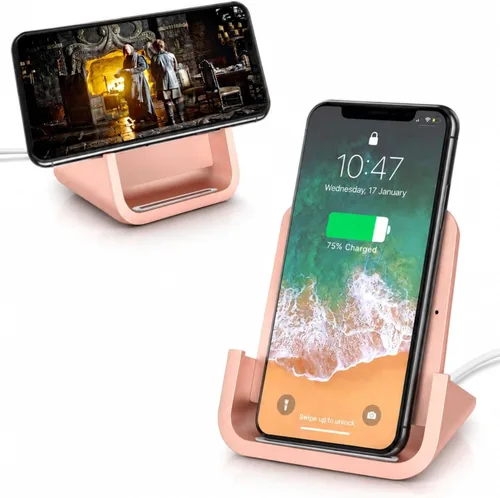 Miniatura 10 de Cargador inalámbrico YUWISS Soporte de carga inalámbrico Cargador sin cable 10/7.5/5W Compatible con iPhone 14 13 12/12 /11Pro Max/XR/XS Blanco
