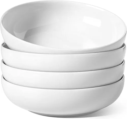 Miniatura 10 de LE TAUCI Tazones para pasta de 45 oz, Juego de tazones para ensalada para servir sopa, pasta, fideos, cena, platos de tazones grandes de cocina