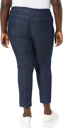Miniatura 2 de SLIM-SATION Pantalón de tobillo de banda ancha para mujer con control de abdomen
