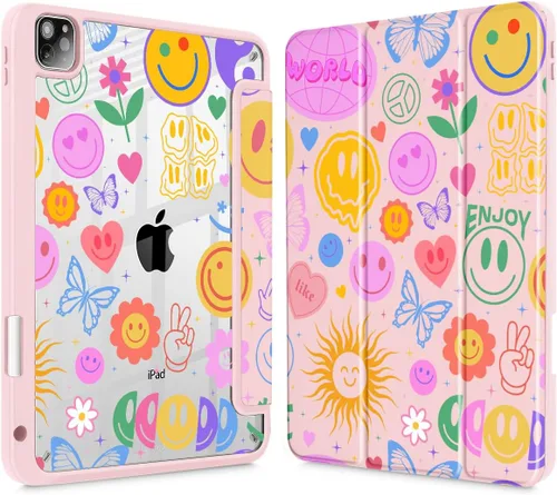 Miniatura 20 de May Chen Funda para iPad Pro de 11 pulgadas M2 de 4ª generación 2022, iPad Pro 11 de 3ª/2ª/1ª generación, Funda con cubierta trasera transparente a