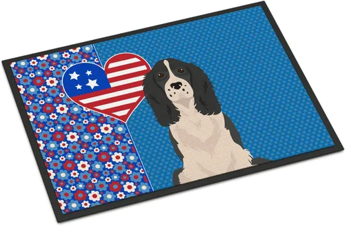 Miniatura 127 de Caroline's Treasures WDK5119JMAT Airedale Terrier USA - Tapete para interiores o exteriores, 24 x 36 pulgadas, tapete para puerta delantera