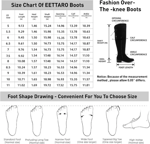 Miniatura 5 de EETTARO Botas altas de moda con cordones para mujer, con cremallera lateral, tacón de bloque