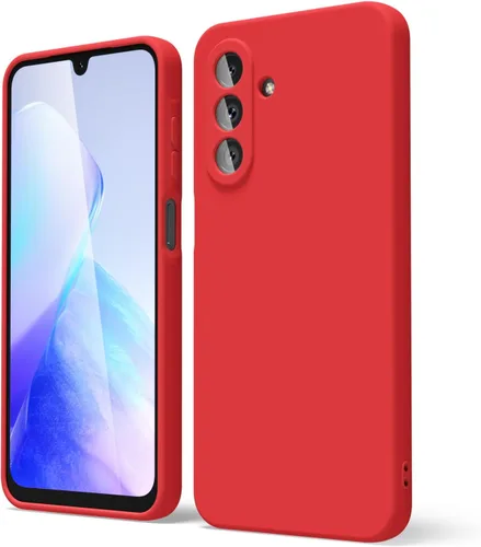 Miniatura 82 de oakxco Funda para teléfono Samsung Galaxy A12 con agarre de silicona líquida, linda delgada fina suave cubierta de gel de goma TPU lisa para mujeres