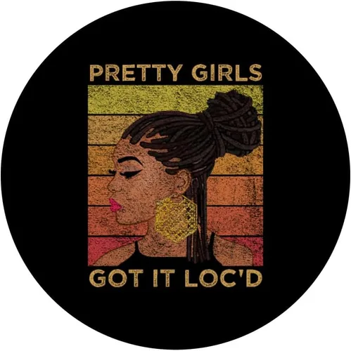 Miniatura 3 de Pretty Girls Got It Loc'd Dreadlocks Melanin Afro Lover regalo PopSockets intercambiables PopGrip