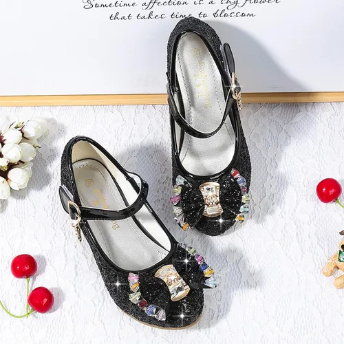 Miniatura 3 de Cadidi Dinos Zapatos de vestir para niñas con tacón de fiesta de boda Mary Jane Princess Flower Shoes (bebéniño pequeñoniño grande)