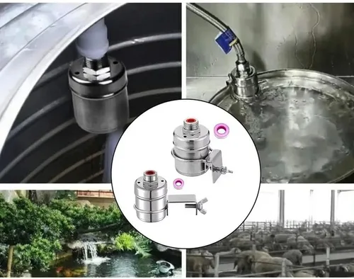 Miniatura 5 de 1PC G1/2 Automatic Water Level Controller 304 Stainless Steel Float Ball Valve for Water Tank Tower(DN15 Narrow Clip)